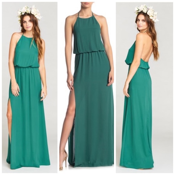 Show Me Your MuMu Dresses & Skirts - Show Me Your Mumu Heather Chiffon Halter Gown XL